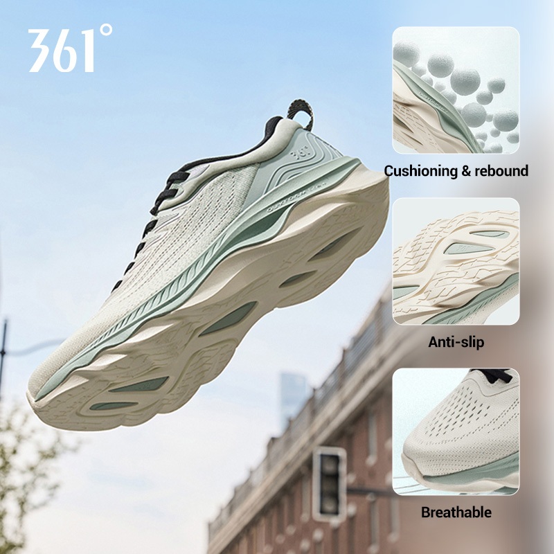 361 องศา Fierce Td รองเท้าวิ่งผู้ชาย Breathable Rebound 672432245