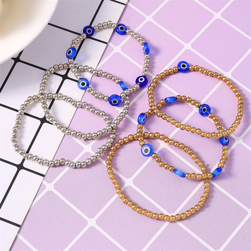 Lanxiu Lucky Evil Eye สร้อยข้อมือชุด Devils Eye ตุรกี Blue Eye Amulet Kabbalah ป้องกันกําไลข้อมือเครื่องประดับของขวัญ