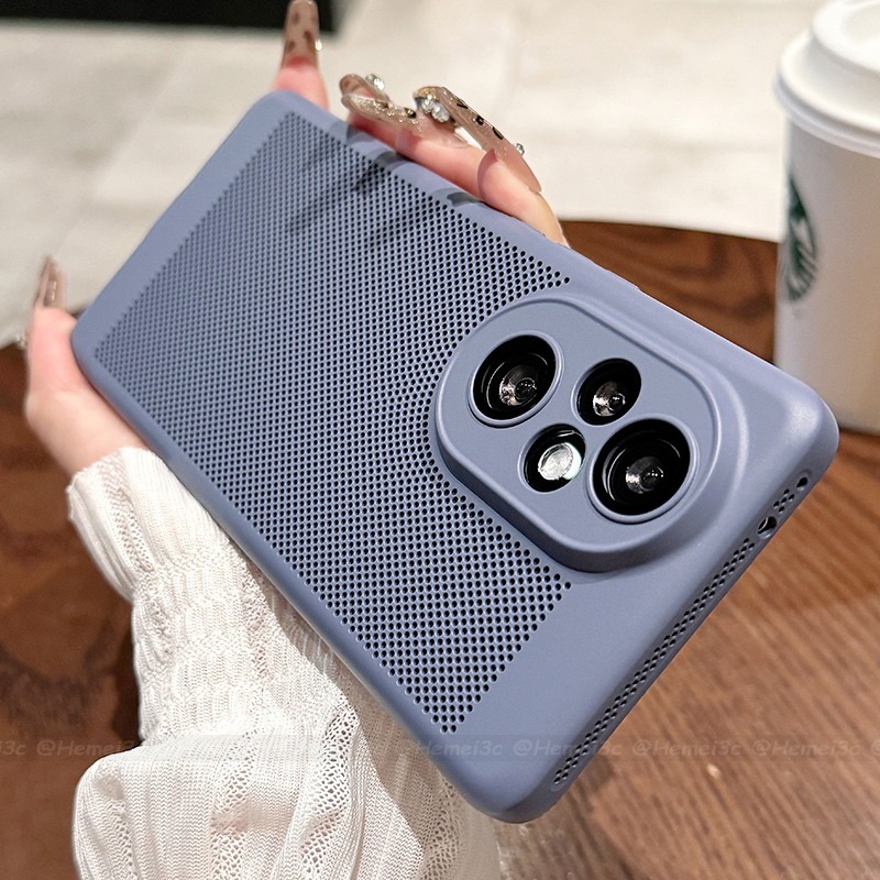 ตัวป้องกันเลนส์ในตัวสําหรับ ให้เกียรติ Honor 200 Pro มือโปร ปลอกพลาสติกระบายความร้อนบางเคสโทรศัพท์ฝาครอบ