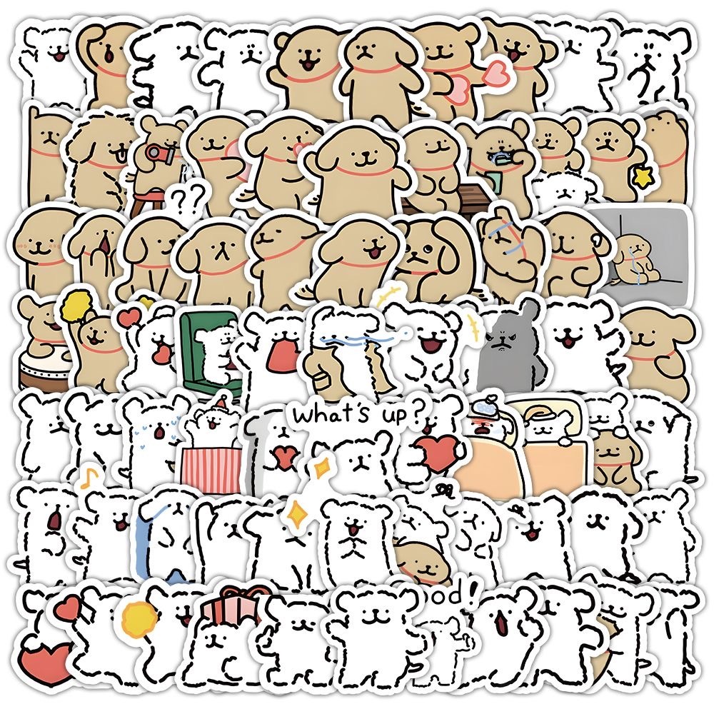 120ชิ้นMalteseการ์ตูนGogสติกเกอร์น่ารักตกแต่งเครื่องเขียนแล็ปท็อปสติกเกอร์โทรศัพท์