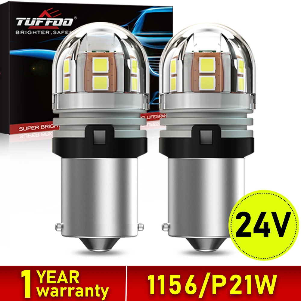 Tuffoo 2PCS 24V 1156 / BA15S / P21W หลอดไฟ LED สําหรับรถบรรทุก / Lorry LED Reversing Light / Back up