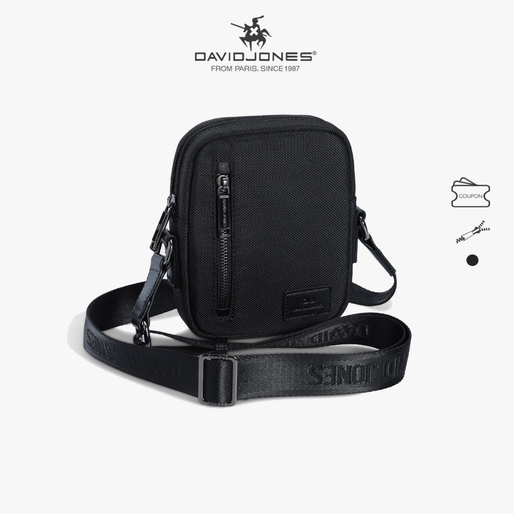 David Jones Paris 2024 ฤดูใบไม ้ ผลิฤดูร ้ อนคอลเลกชันใหม ่ Designer กระเป ๋ า Cossbody ผู ้ ชายคุณภาพสูงโพลีเอสเตอร ์ แสง