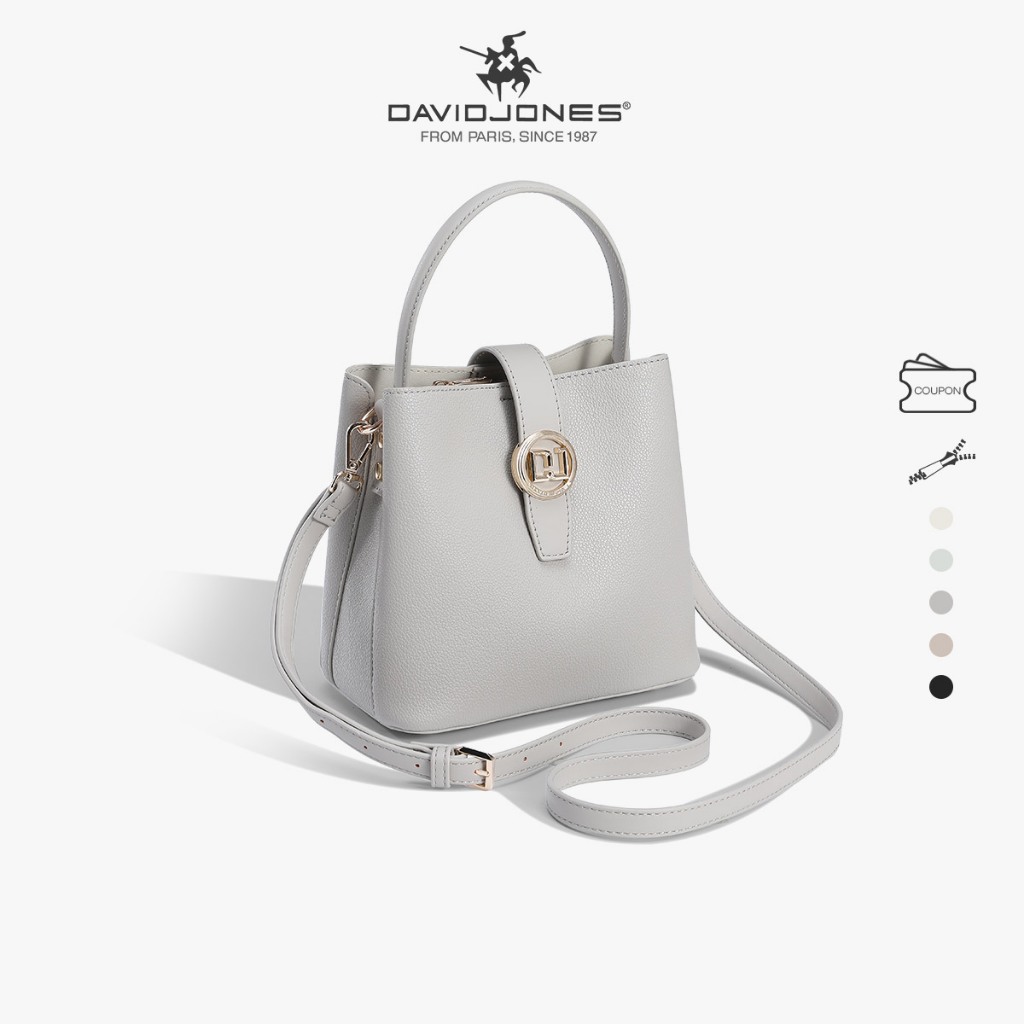 David Jones Paris 2025 Spring Summer New Collection Designer Women Shoulder Top-Handle Bags หนัง pu female Soft and Supple bag