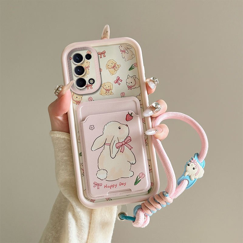 เคสโทรศัพท์เคสใส่การ์ดเคสสองในหนึ่งเดียวซิลิโคนกันกระแทกเคสนิ่มเคสโทรศัพท์การ์ตูนเหมาะสําหรับoppo Realme V5 5G/K7x 5G/Realme7 5G/Narzo30 Pro 5G/Realme Q2