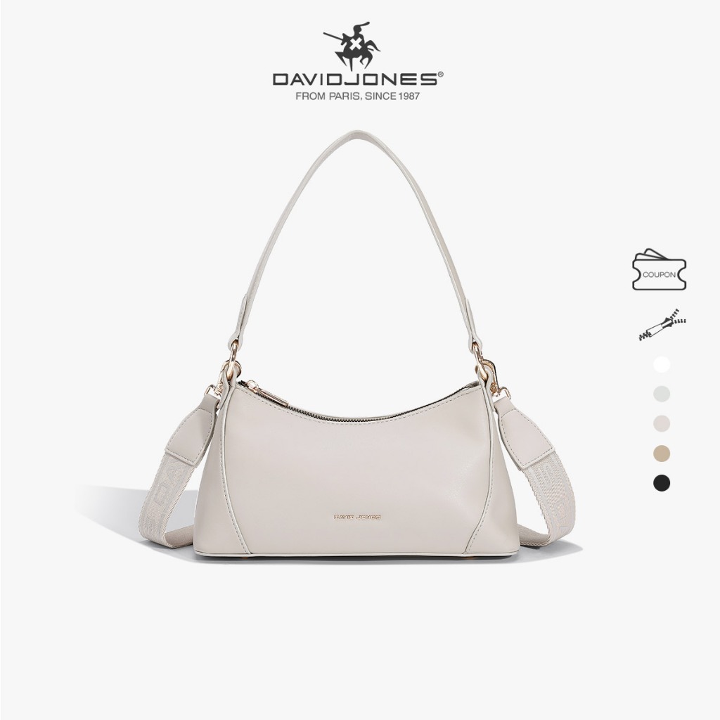 David Jones Paris 2025 Spring Summer New Collection Designer Women Shoulder Bags Crossbody Bags หนัง pu female Soft and Supple bag