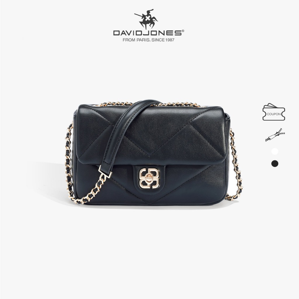 David Jones Paris 2025 Spring Summer New Collection Designer Women กระเป๋าสะพายข้าง หนัง pu หญิง กระเป๋านุ่มและนุ่ม
