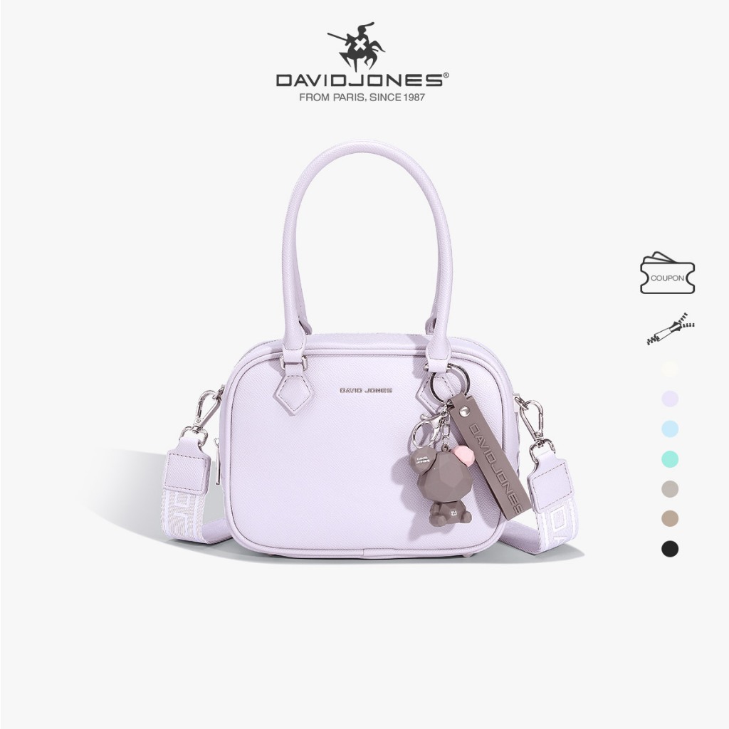 David Jones Paris 2025 Spring Summer New Collection Designer Women Top-Handle Bags หนัง pu female Soft and Supple bag
