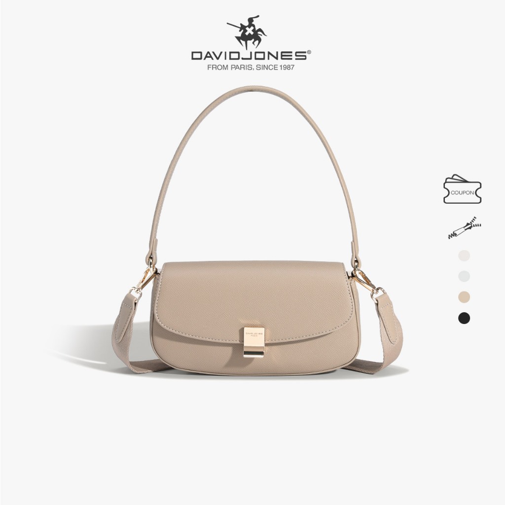 David Jones Paris 2025 Spring Summer New Collection Designer Women Shoulder Crossbody Bags หนัง pu female Soft and Supple bag