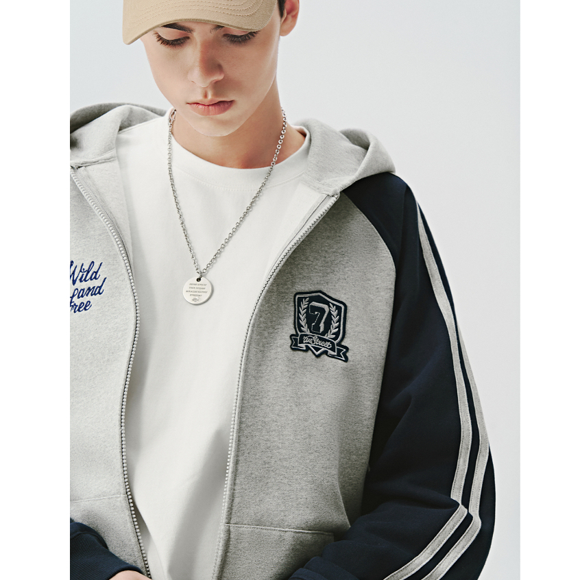 SUIKONE Suikeone เสื้อสเวตเตอร์มีฮู้ดสามบาร์ American high street ฤดูใบไม้ร่วงผู้ชายและผู้หญิงสไตล์วิทยาลัยเสื้อสเวตเตอร์มีฮู้ดหลวม ราคา ถูกที่สุด ดีลบีเคเค แกลเลอรีภาพที่ 2