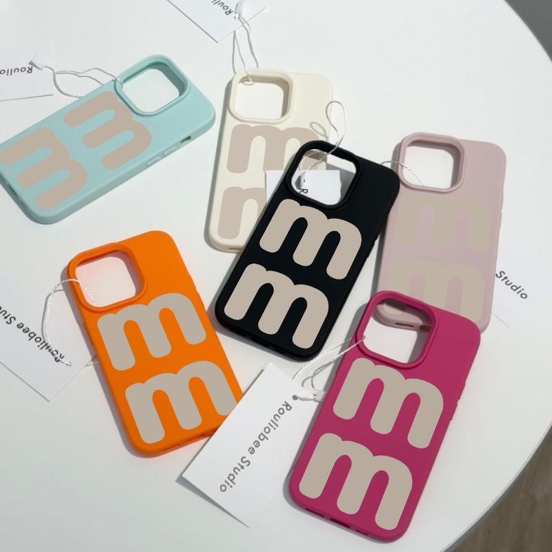 สําหรับกรณี iPhone IP11 IP12 IP13 IP14 Soft TPU IP16 PRO MAX แฟชั่นสไตล์เรียบง่ายกรณีโทรศัพท์มือถือ