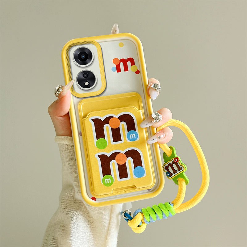 Phone Phone Case Card Case Two-in-One Case Shock-resistant Silicone Soft Case Cartoon Phone Case เหม