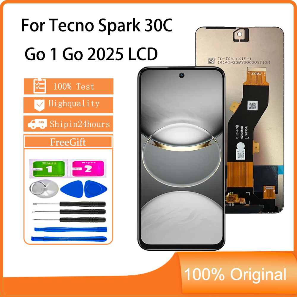 สําหรับ Tecno Spark 30C Spark Go 1 Spark Go 2025 Spark 30 4G Spark 30 5G Spark Go 1S จอแสดงผล LCD หน