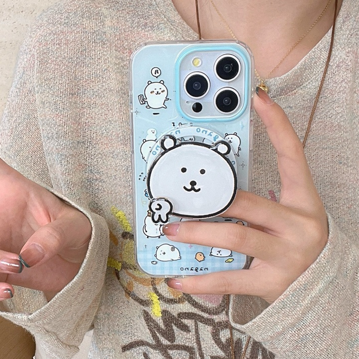 สําหรับiphone case 16 Pro Max 15 Pro Max 14 Pro Max 13 Pro Max 12 Pro Max Super strong magnetic IMDการ์ตูนรูปแบบโทรศัพท์มือถือ