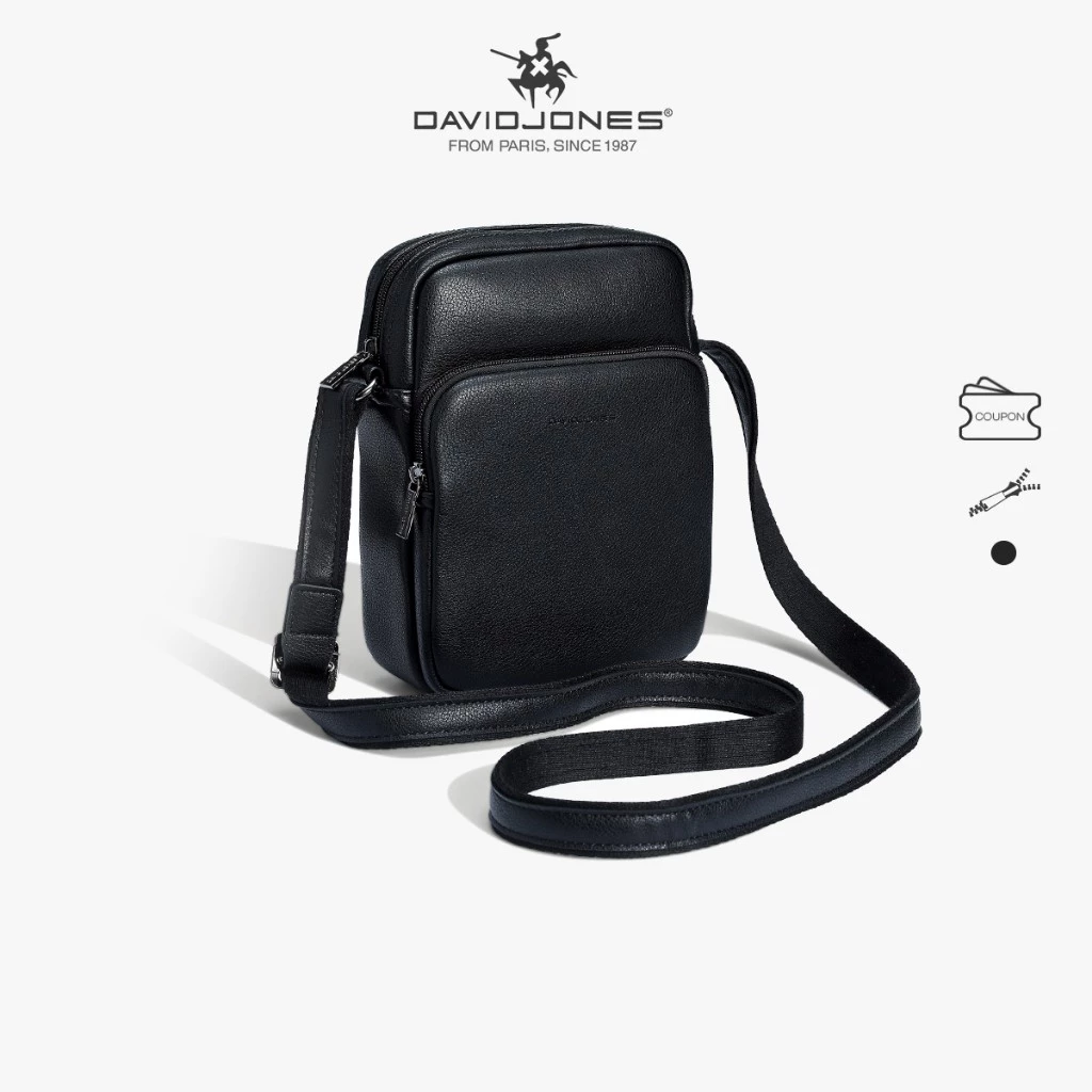 David Jones Paris 2024 Spring Summer New Collection Designer Mens Cossbody Bags หนัง pu Solid Medium bag