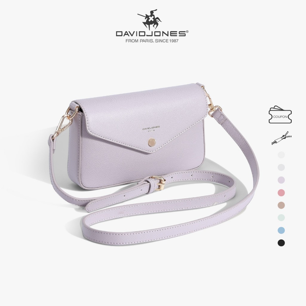 David Jones Paris กระเป๋าสะพายข้าง เก็บสะสม ใหม่ สําหรับผู้หญิง