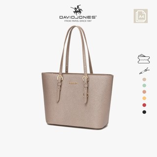 DavidJones Women's Large PU Leather Tote  Bag