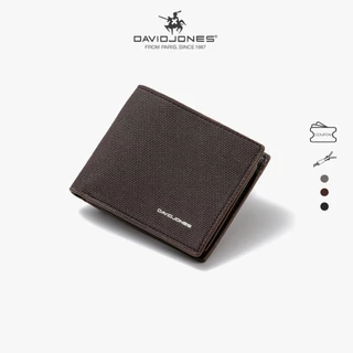 David Jones Paris กระเป๋าสตางค์ หนังโพลีเอสเตอร์ ขนาดเล็ก สําหรับผู้ชาย