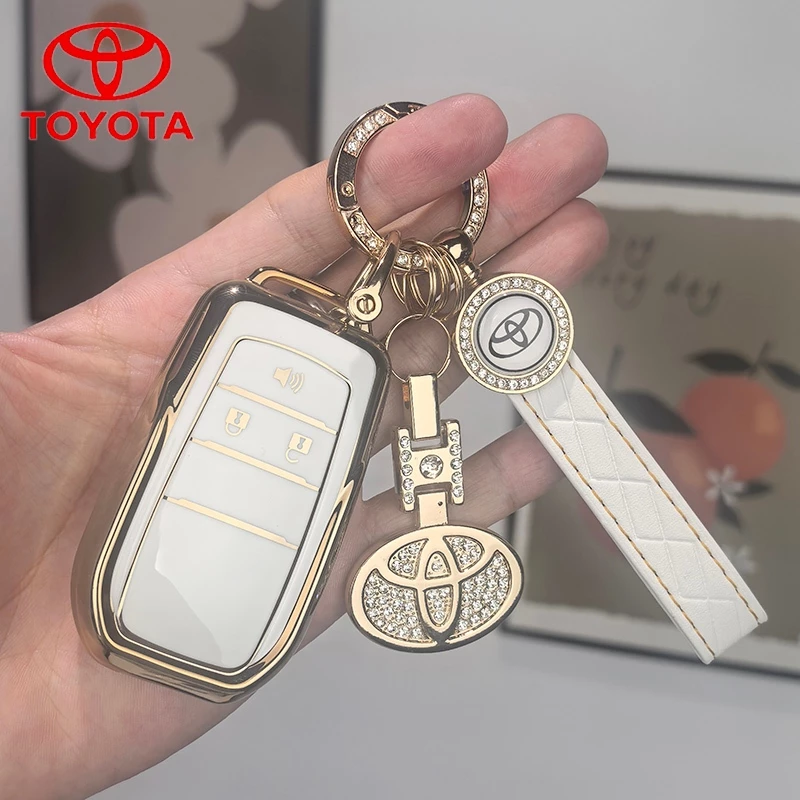 Toyota ดัดแปลงรถ Remote Key Case ผู้ถือพวงกุญแจสําหรับ Toyota Vios/ Yaris/Vitz/Commuter/Vigo/Innova/Fortuner Toyota พับ Key Cover