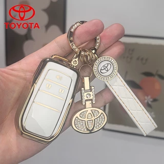 Toyota ดัดแปลงรถ Remote Key Case ผู้ถือพวงกุญแจสําหรับ Toyota Vios/ Yaris/Vitz/Commuter/Vigo/Innova/Fortuner Toyota พับ Key Cover
