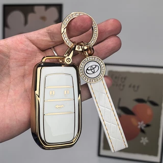 Toyota ดัดแปลงรถ Remote Key Case ผู้ถือพวงกุญแจสําหรับ Toyota Vios/ Yaris/Vitz/Commuter/Vigo/Innova/Fortuner Toyota พับ Key Cover