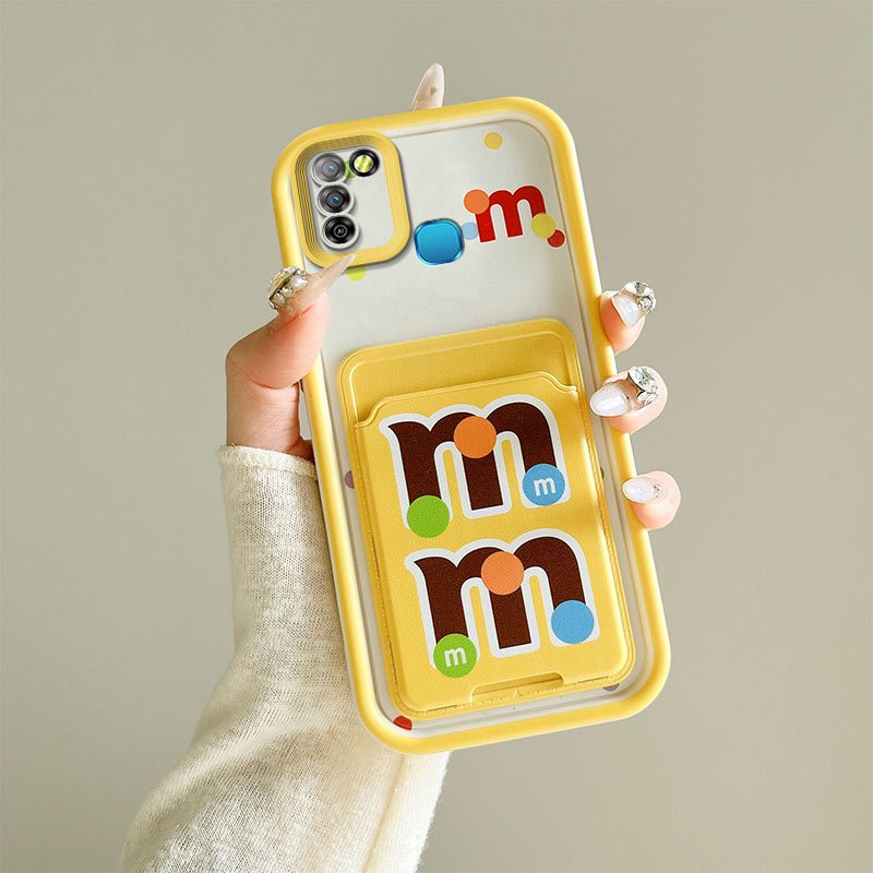 เคสโทรศัพท์เคสโทรศัพท์เคสใส่การ์ดเคสสองในหนึ่งเดียวซิลิโคนกันกระแทกเคสนิ่มเคสโทรศัพท์การ์ตูนเหมาะสําหรับ Infinix Smart 5 2020/Hot 10 Lite/X657B/X657 - รูปที่ 7