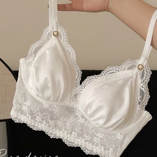 🎀bearbra🎀เซ็กซี่ บราลูกไม้ บราไร้ขอบ กระชับ อกชิดสวย ชุดชั้นในน่ารัก