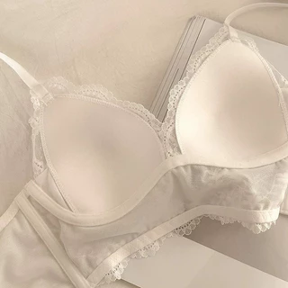 🎀bearbra🎀เซ็กซี่ บราลูกไม้ บราไร้ขอบ กระชับ อกชิดสวย ชุดชั้นในน่ารัก
