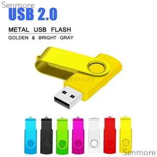 แฟลชไดรฟ์ USB โลหะความจุขนาดใหญ่ 4GB 8GB 16GB 32GB 64GB 128GB ความเร็วสูง 2.0 หลากสี Memory Stick