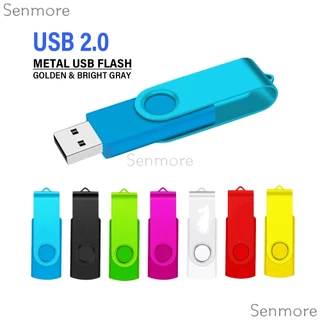แฟลชไดรฟ์ USB โลหะความจุขนาดใหญ่ 4GB 8GB 16GB 32GB 64GB 128GB ความเร็วสูง 2.0 หลากสี Memory Stick