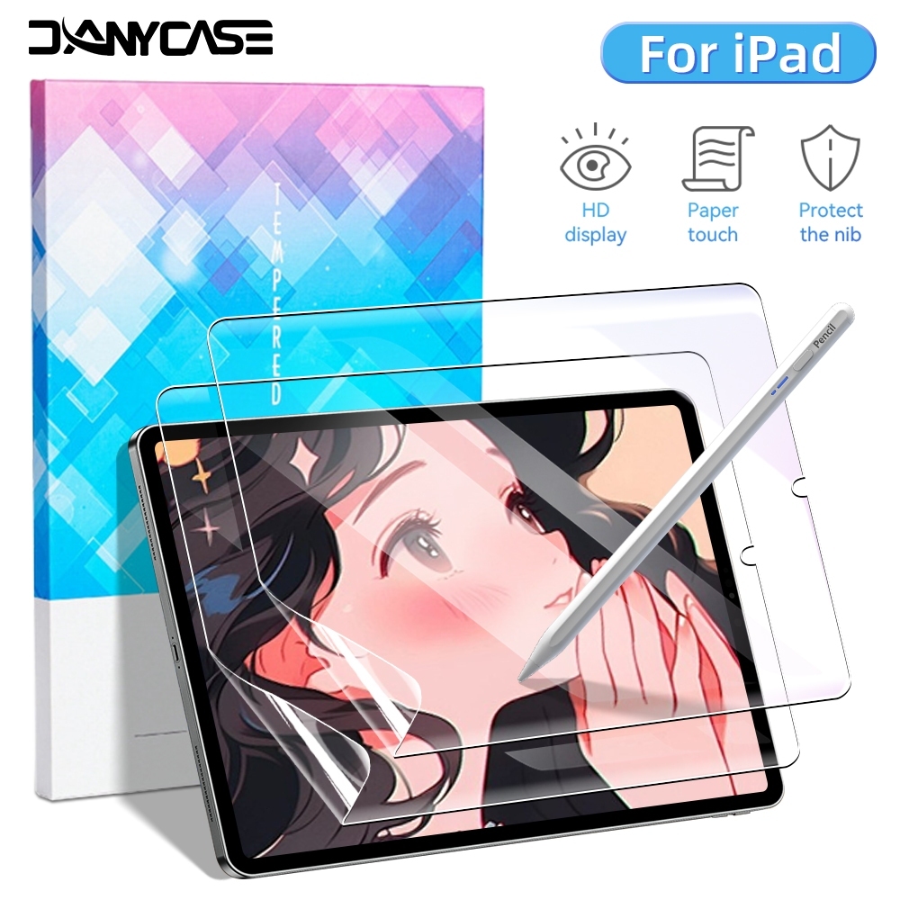 ฟิล์มกระดาษ สําหรับไอแพด for ipad Air 6 11 13 2024 Pro 11 Gen9 Gen8 Gen7 10.2 Air4 Air5 10.9 Gen10 Pro 12.9 Gen6 Gen5 Pro 10.5 Air3 Mini6