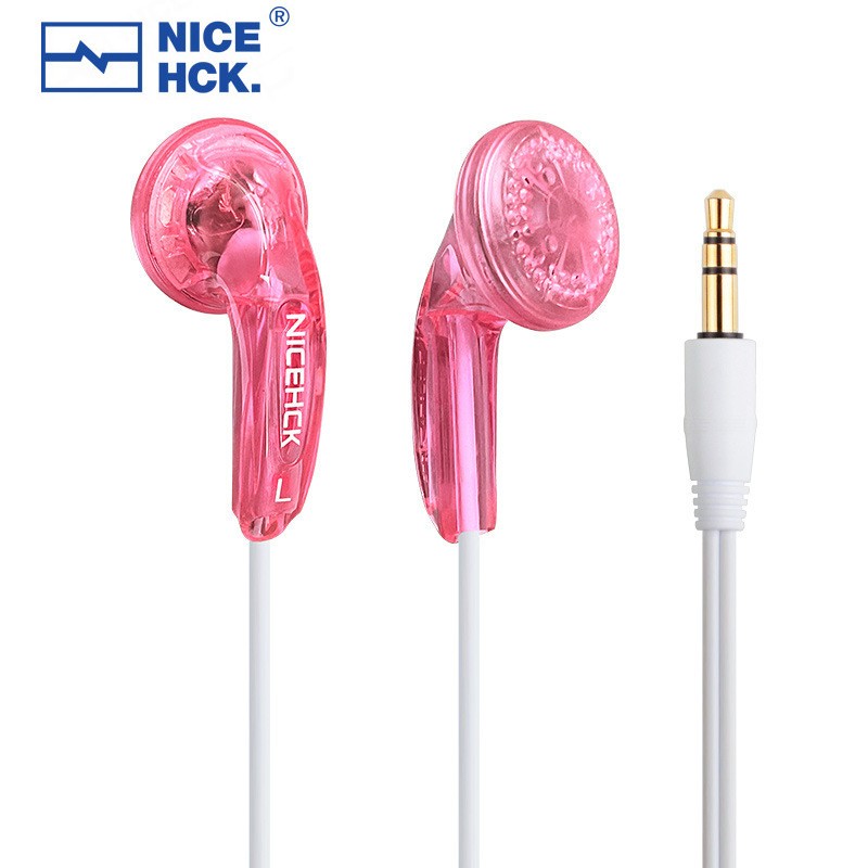 Nicehck Traceless 3.5 มม.หูฟังHIFI Earbud 15.4 มม.แบบไดนามิกหน่วยDJ BassแบบมีสายHD Mic