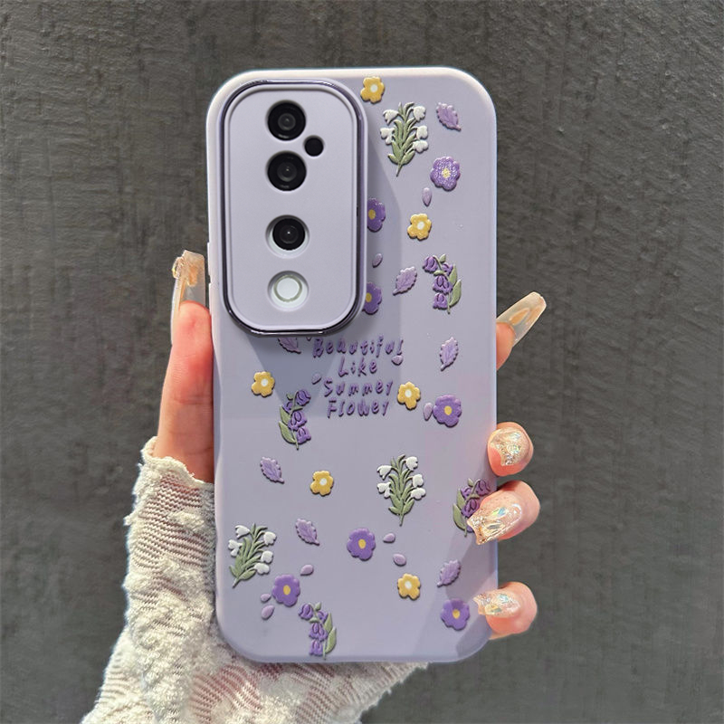 เคส Vivo V40 V30 V29 V27 V29E 5G เคส Vivo V40 V30 Pro เคสโทรศัพท์มือถือ ซิลิโคนนิ่ม ผิวด้าน กันกระแทก กันรอยนิ้วมือ กันรอยเลนส์กล้อง ลายดอกไม้ทิวลิป สําหรับ
