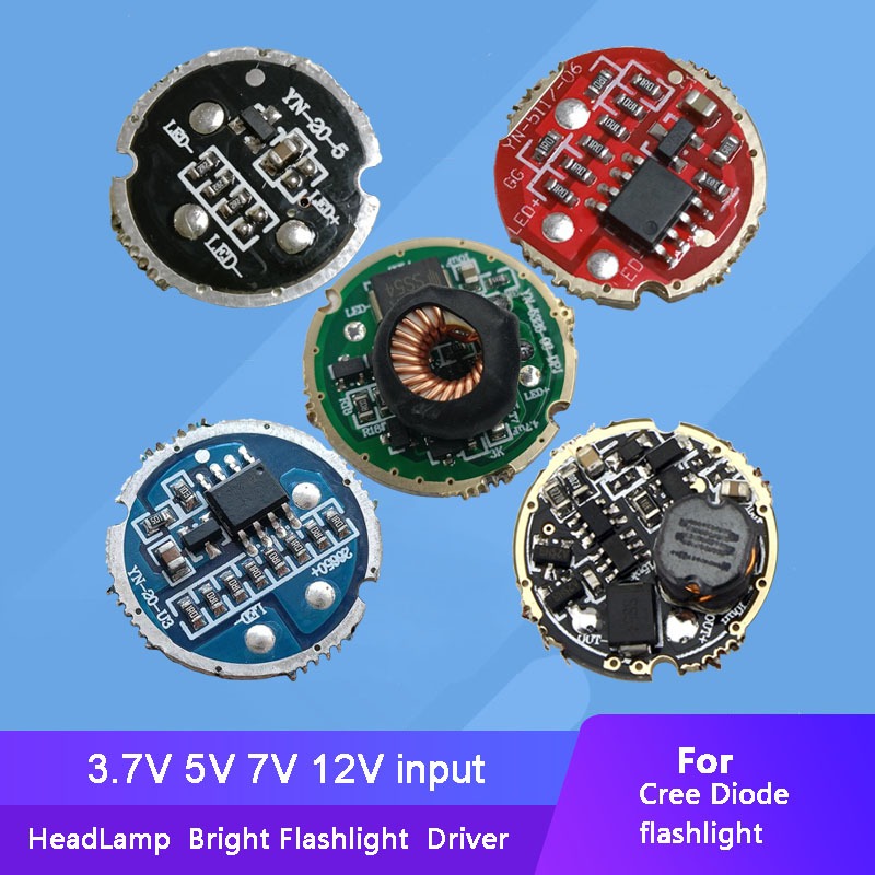 ไดร์เวอร์ LED สําหรับ Cree XPE XRE XPG Q5 XML L2 T6 XHP50 XHP70 18650 แบตเตอรี่ไฟฉาย LED แหล่งจ่ายไฟ