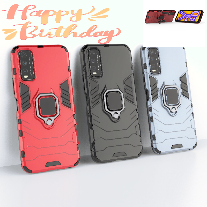 เคสซิลิโคน tpu แบบแข็ง กันกระแทก พร้อมขาตั้ง สําหรับ Vivo 1901 1902 1903 1904 1906 v2026 v2027 v2028 v2029 v2042 v2048 v2043 – โปรปัง