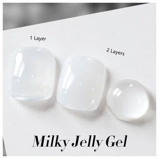 【Local】BORN PRETTY 10ml Milky White Jelly Gel ยาทาเล็บโปร่งแสง Soak Off Gel Vernis Semi Permanent Gel