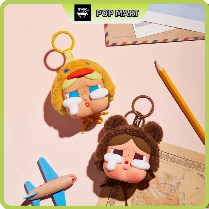 Popmart CRYBABY Tears Factory Series กระเป๋าหูฟังอินเทรนด์ของขวัญแฟชั่นอุปกรณ์ต่อพ่วง