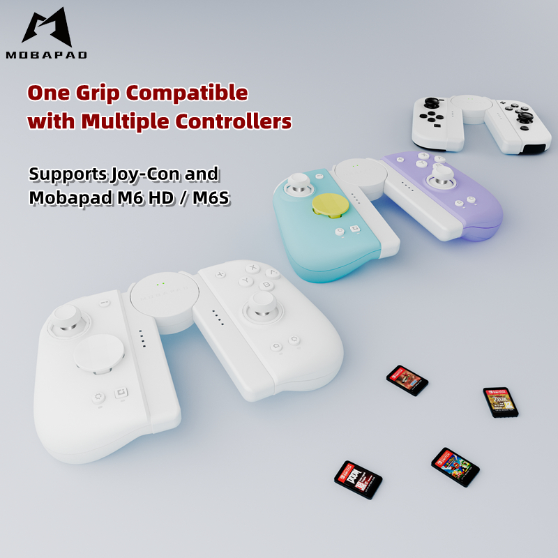 Mobapad สวิทช์ชาร์จ Grip ชุด SA1 ใช้งานร่วมกับ Joy-Con Mobapad M6 HD/Mobapad M6S Nintendo Switch/Switch OLED Third-party JoyCon Controllers Plug and Play Gamepad Grip