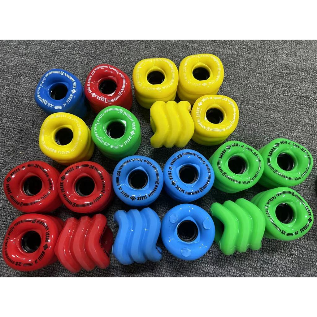Shark ล้อสเก็ตบอร์ด 60x45 มม. 78A 4 ชิ้น ทรงคลื่น SURF สําหรับ WAVE LONGBOARD