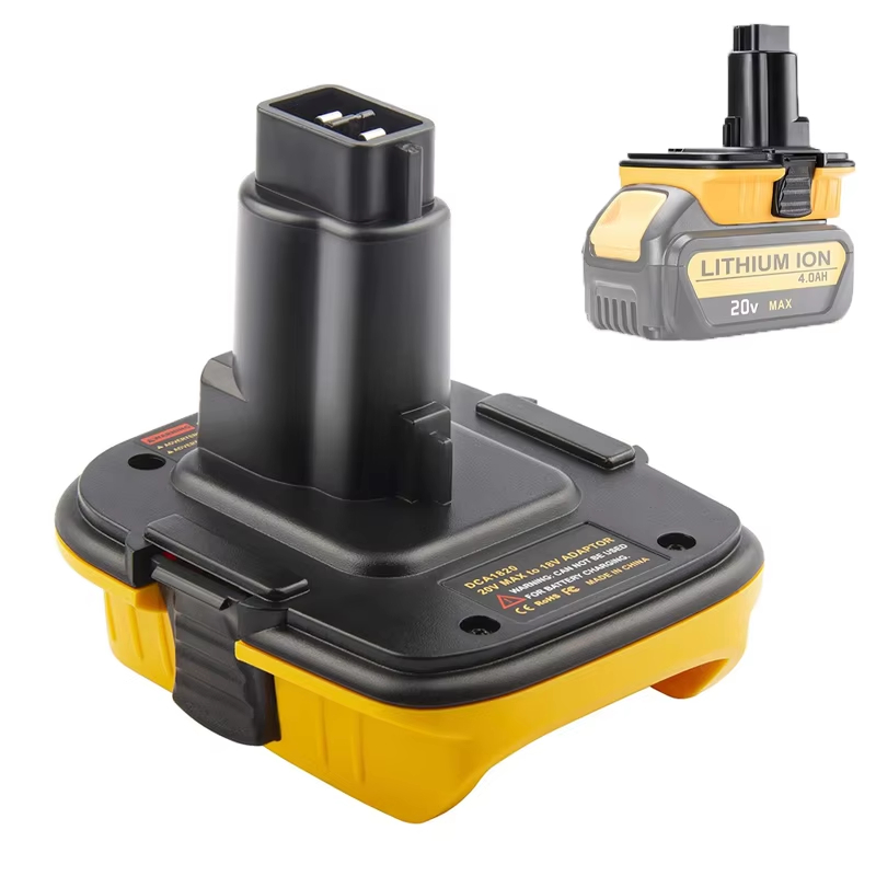 DCA1820 อะแดปเตอร์แปลงสําหรับ Dewalt 20V แบตเตอรี่ลิเธียมแปลงเป็น 18V NiCd NiMh แบตเตอรี่ DC9098 DC9096 สําหรับ Dewalt 18V เครื่องมือใช้