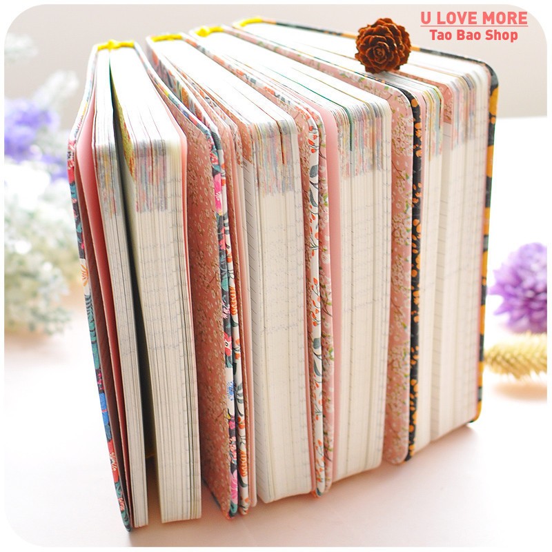 Kawaii Floral Planner Notebook A6/A5 รายปี Agenda Schedule Organizer รายเดือนรายสัปดาห์ Daily Planner Budget Book ไดอารี่สมุดบันทึก Notepad