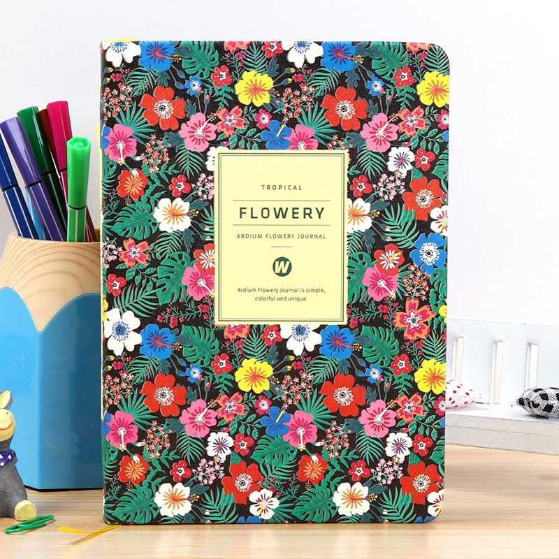 Kawaii Floral Planner Notebook A6/A5 รายปี Agenda Schedule Organizer รายเดือนรายสัปดาห์ Daily Planner Budget Book ไดอารี่สมุดบันทึก Notepad