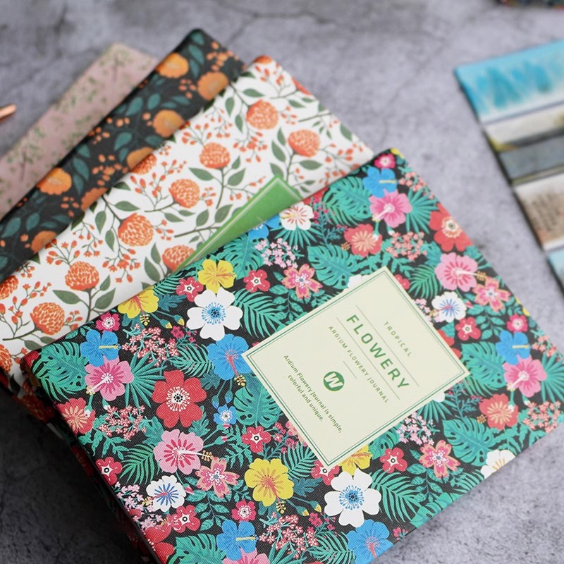 Kawaii Floral Planner Notebook A6/A5 รายปี Agenda Schedule Organizer รายเดือนรายสัปดาห์ Daily Planner Budget Book ไดอารี่สมุดบันทึก Notepad
