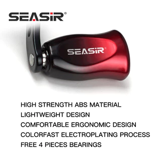Seasir DIY Baitcasting Reel Knob Grip 4 แบริ่ง 5g 33*20 มม.ABS ตกปลา Reel อุปกรณ์เสริมดัดแปลง Grip สําหรับ SEASIR ,SHIMANO,DAIWA,Abu Garcia