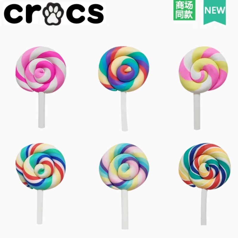 Crocs Hole Shoes Accessories crocs Shoes Flower Children Cartoon Cute Shoe Buckle Colourful Lollipops Zhibixing