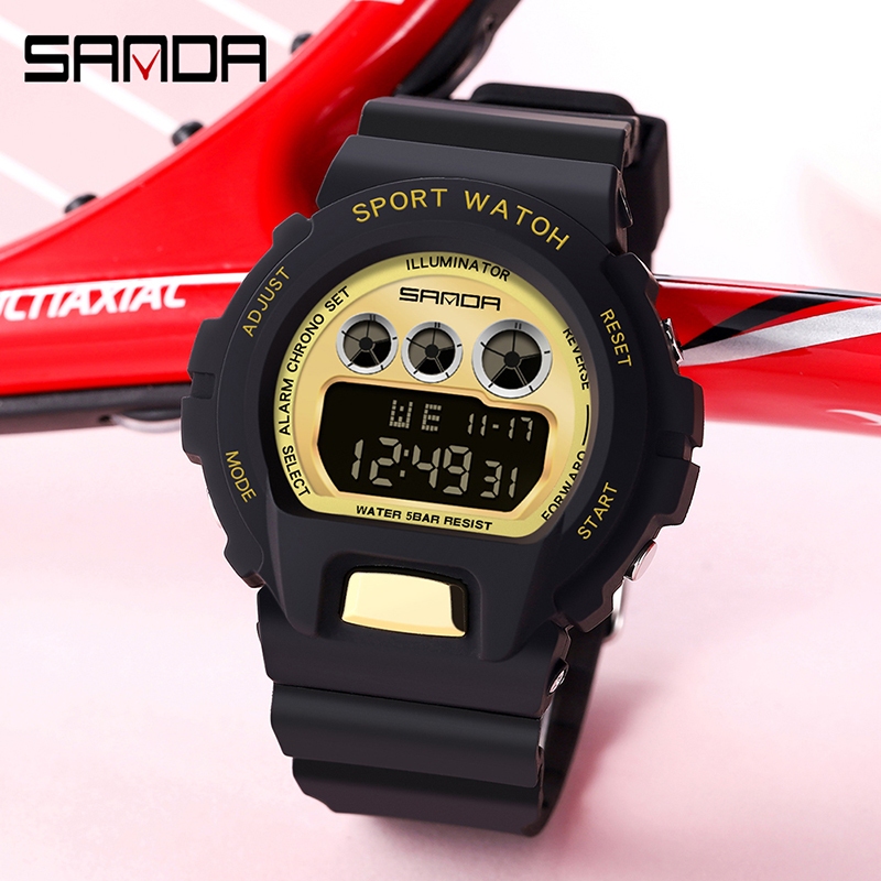 ซานดา 2018/ในสต็อกแสดงกันน้ํานอกว่ายน้ํานาฬิกาดิจิตอล - รูปที่ 2