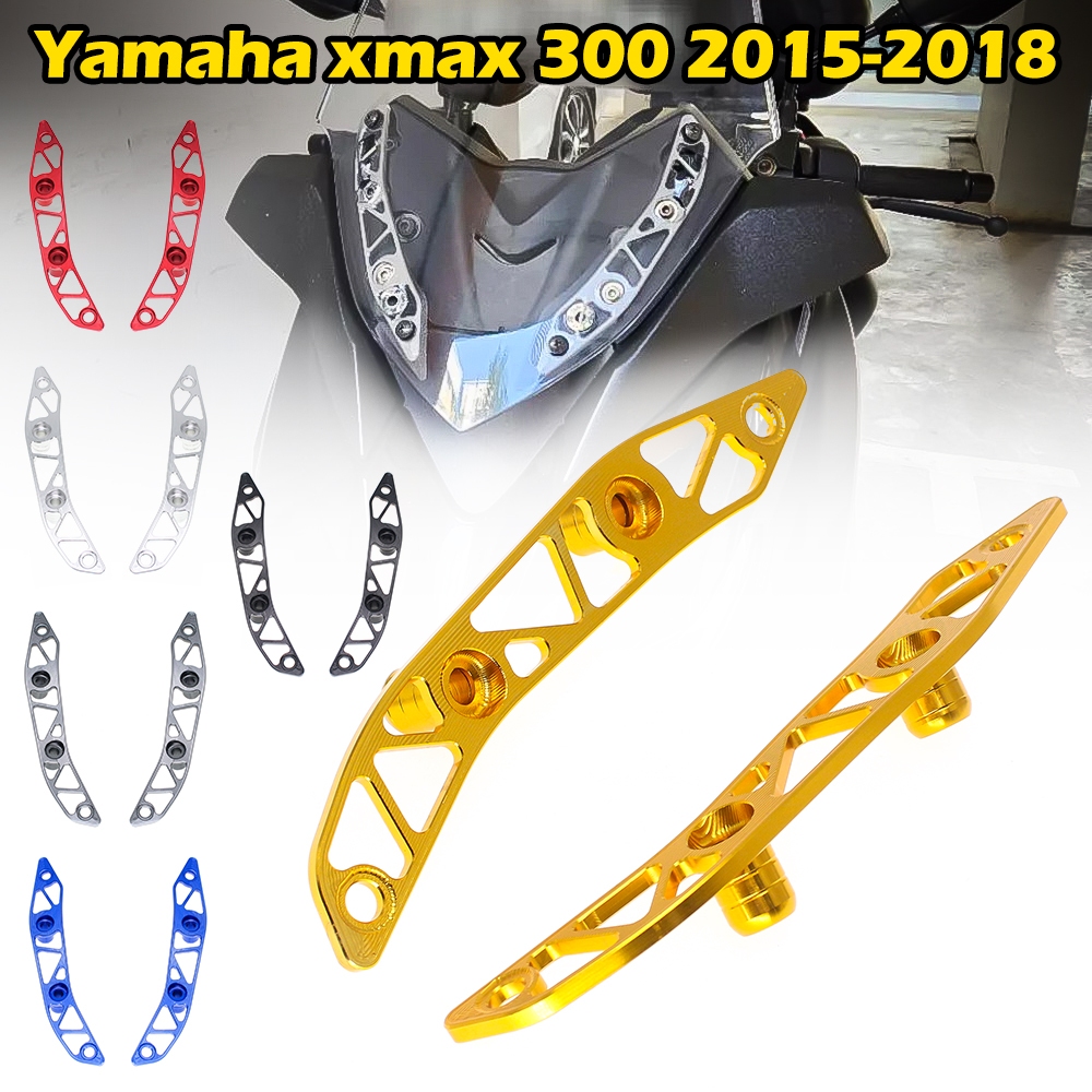 ขายึดชิว xmax v1 การ์ดชิวหน้า ขายึดกระจกหน้ารถ X-MAX300 XMAX 250 2015 2016 2017 2018 yamaha อลูมิเนียมอัลลอยด์ CNC ขายึดกระจกหน้ารถ