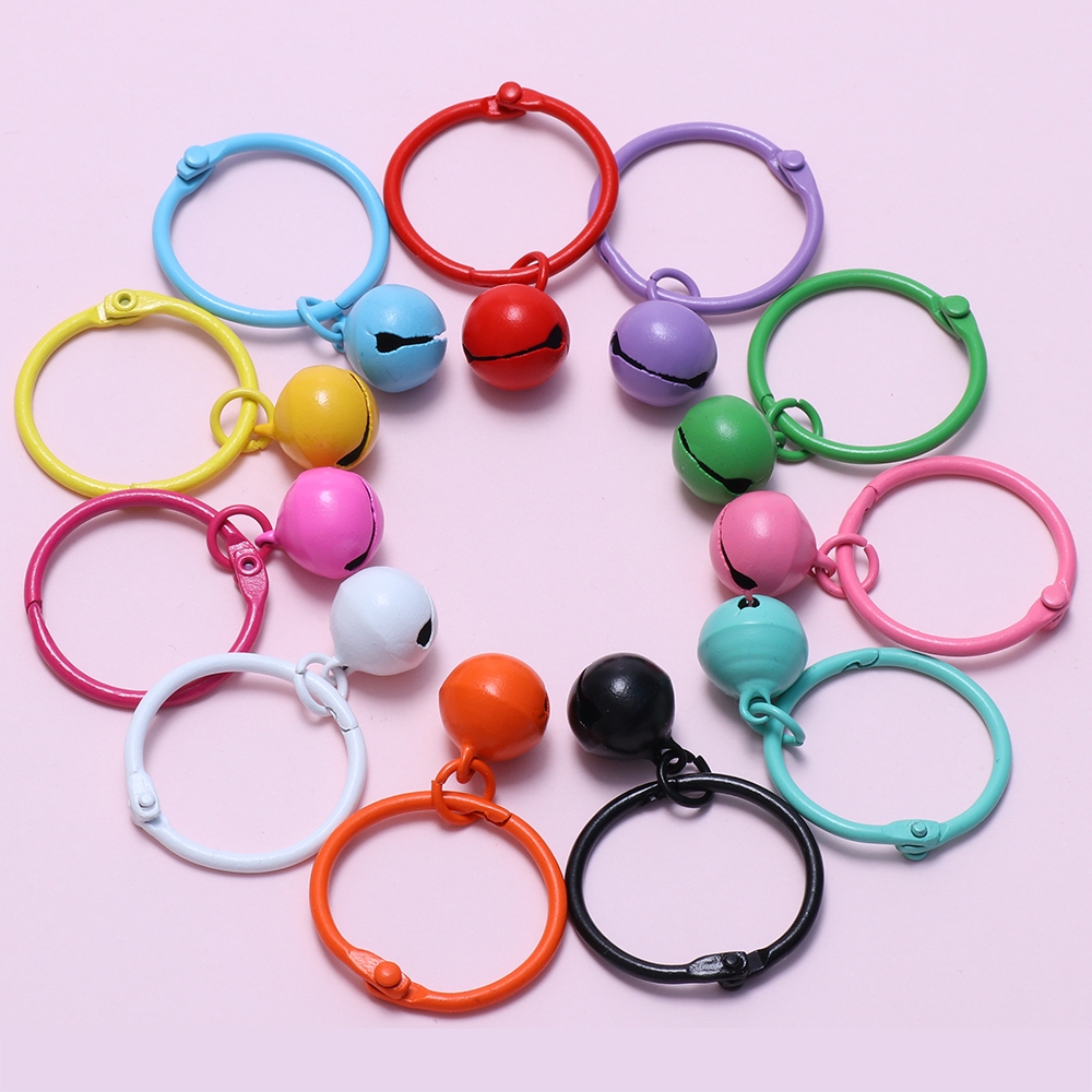 10 ชิ้น Bells พวงกุญแจอุปกรณ์เสริมกระเป๋าเป้สะพายหลัง Charm พวงกุญแจ Key Chain