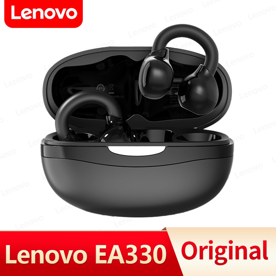 Lenovo EA330 หูฟังแบบหนีบหู บลูทูธ5.4 หูฟังเปิดหู HD Call กันน้ํา พร้อมไมโครโฟน สําหรับเล่นกีฬา
