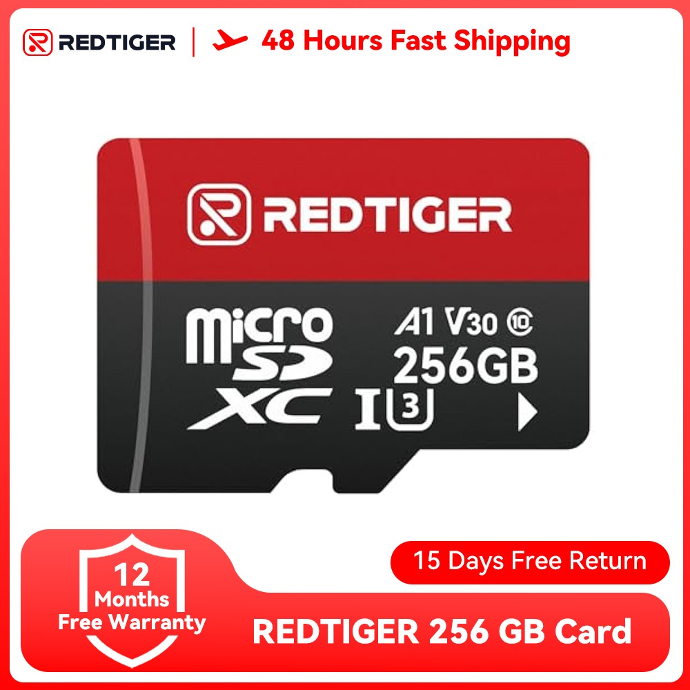 การ์ด REDTIGER 256G สําหรับผลิตภัณฑ์ REDTIGER dashcam ทุกรุ่น