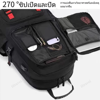 50/80L กระเป๋าเป้กันน้ำ Oxford กันน้ําความจุขนาดใหญ่ชาร์จ Usb กระเป๋าเป้สะพายหลัง